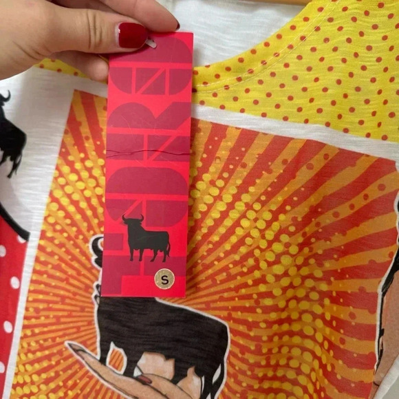 NWT Y2K dead stock Spanish toro pop art shirt graphic S - Picture 4 of 4